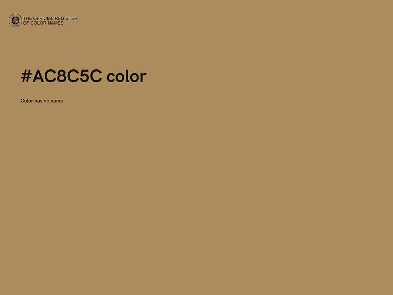 #AC8C5C color image