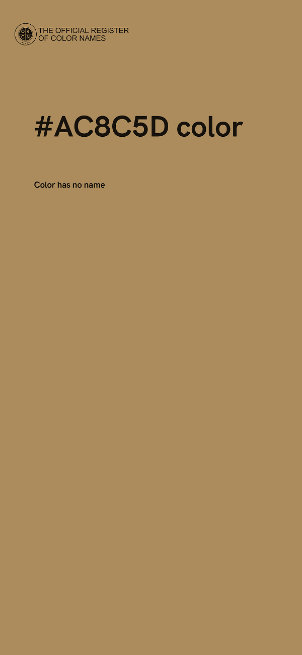 #AC8C5D color image