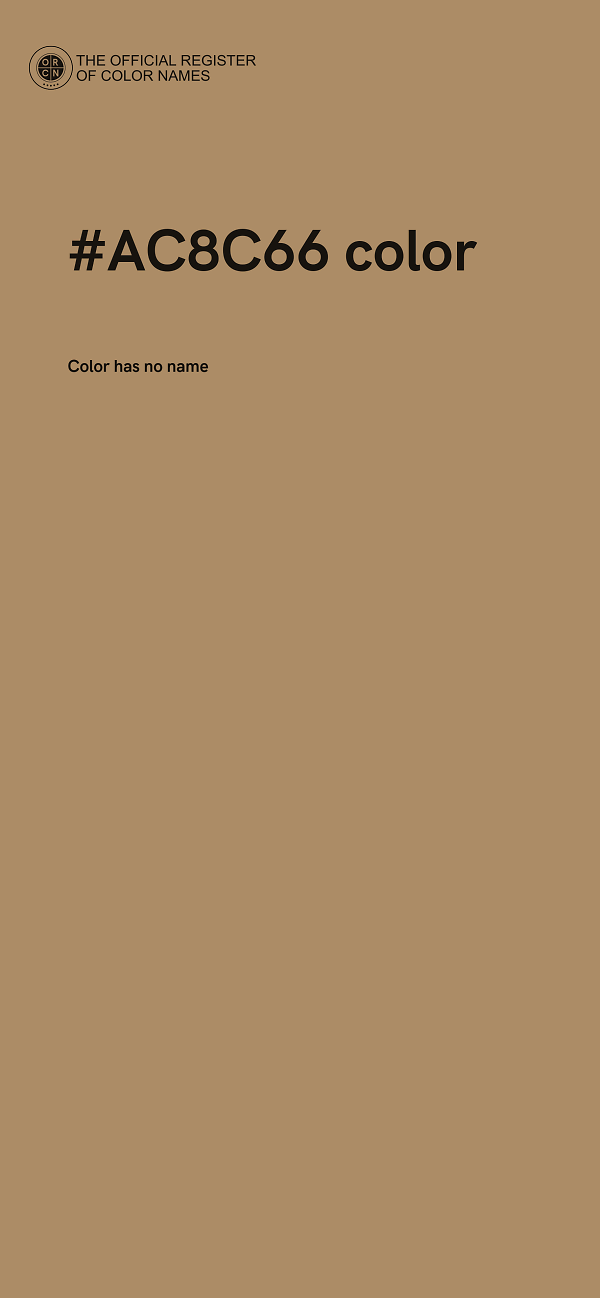 #AC8C66 color image