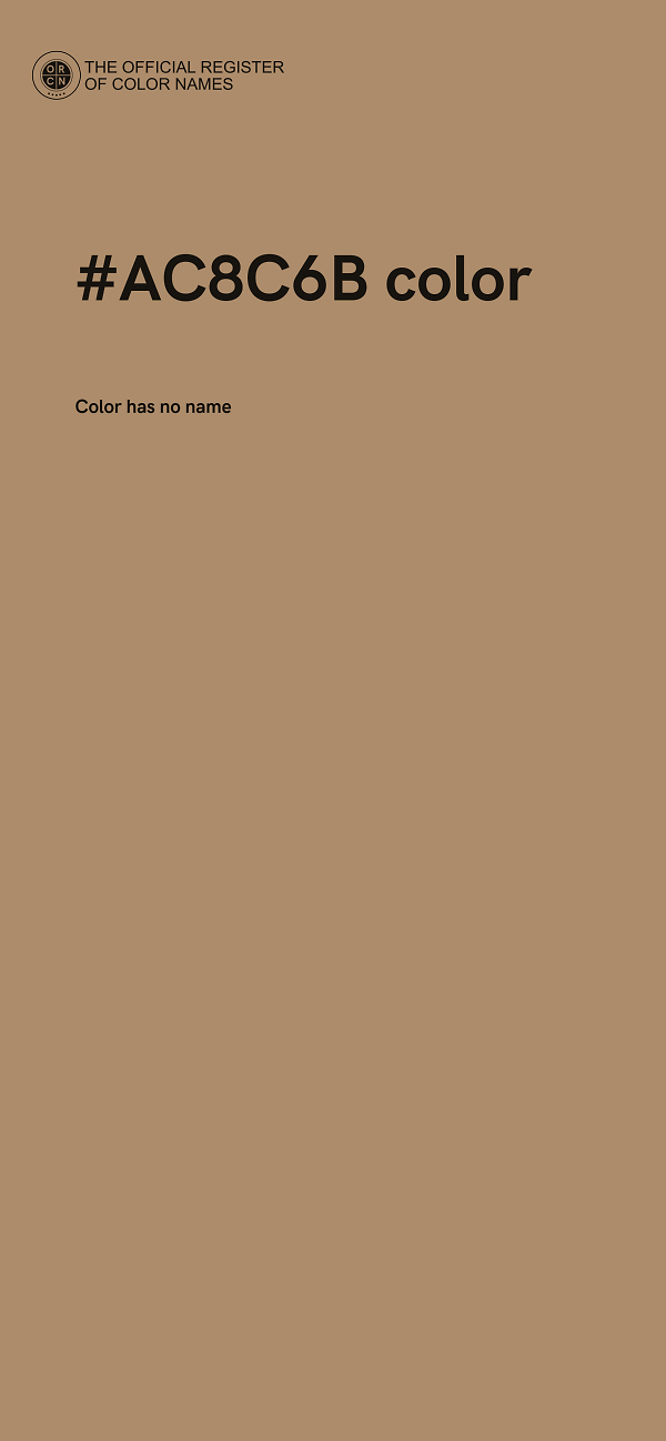 #AC8C6B color image