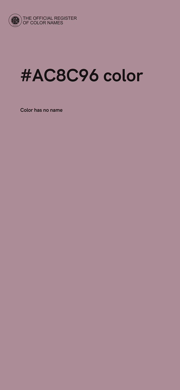 #AC8C96 color image