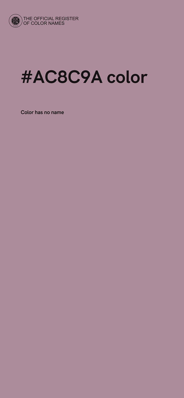 #AC8C9A color image