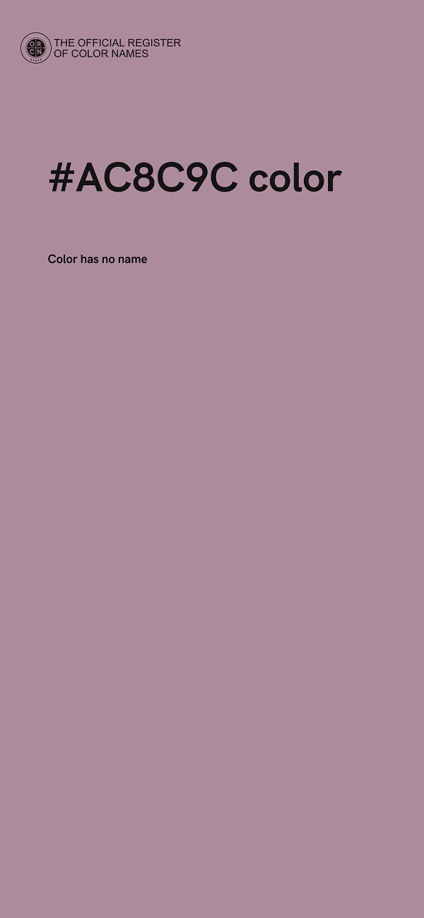 #AC8C9C color image