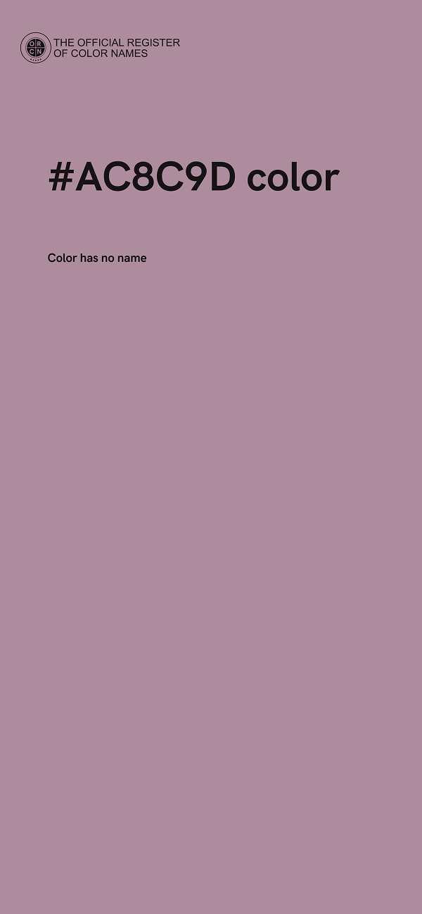 #AC8C9D color image