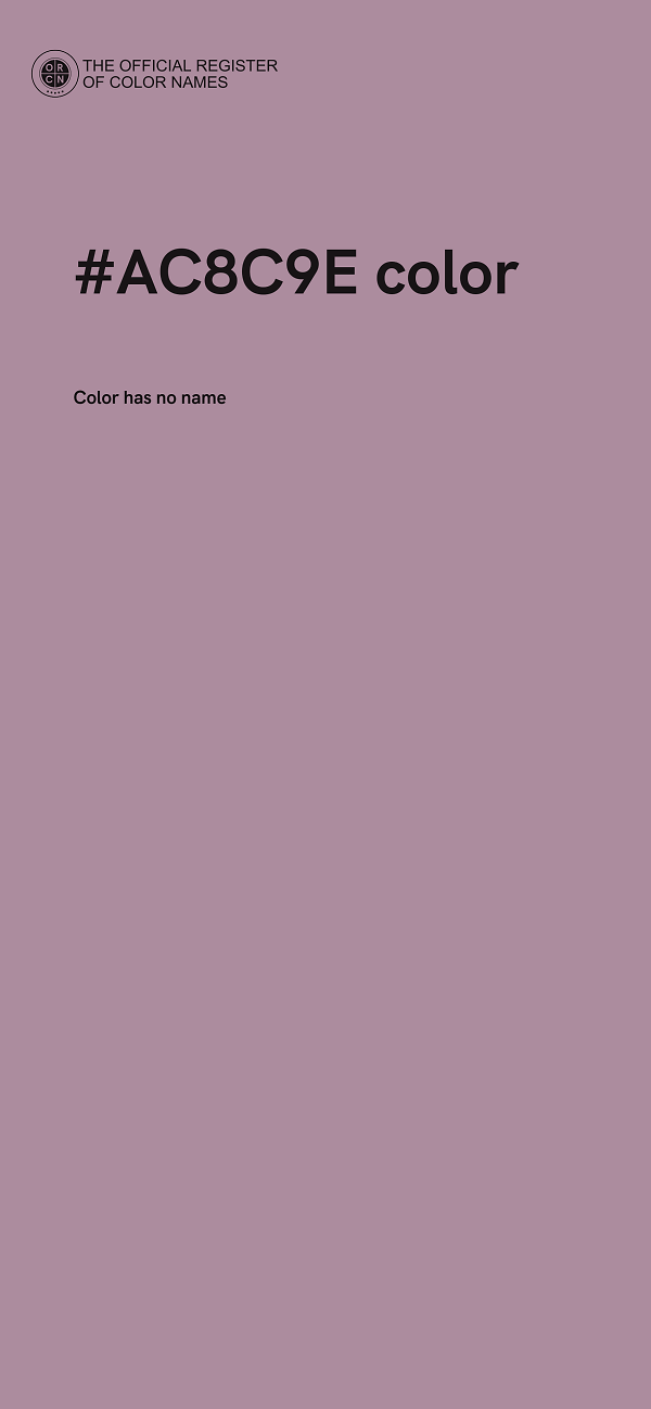 #AC8C9E color image