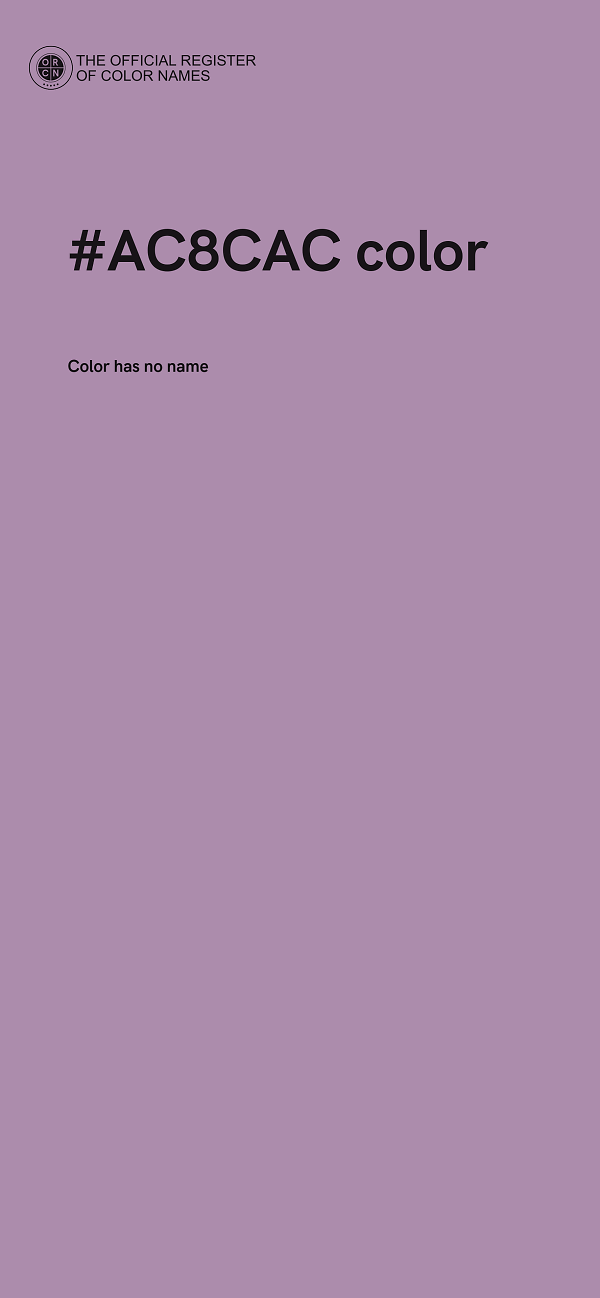 #AC8CAC color image