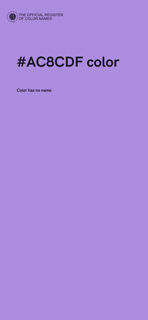 #AC8CDF color image