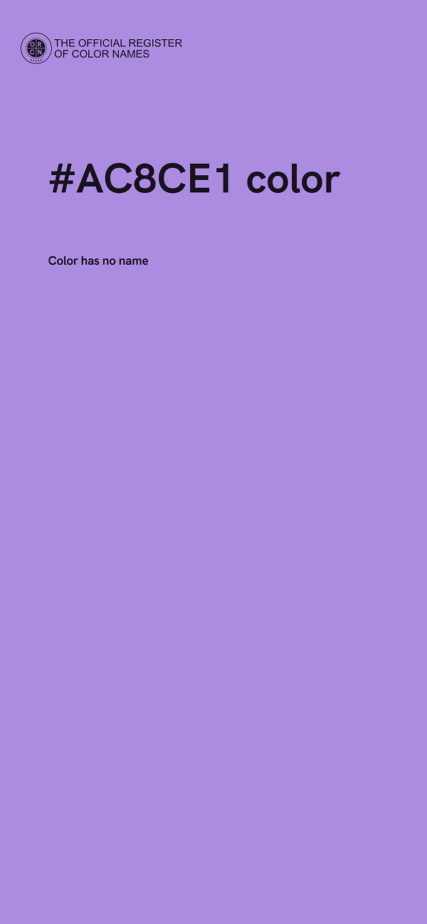 #AC8CE1 color image