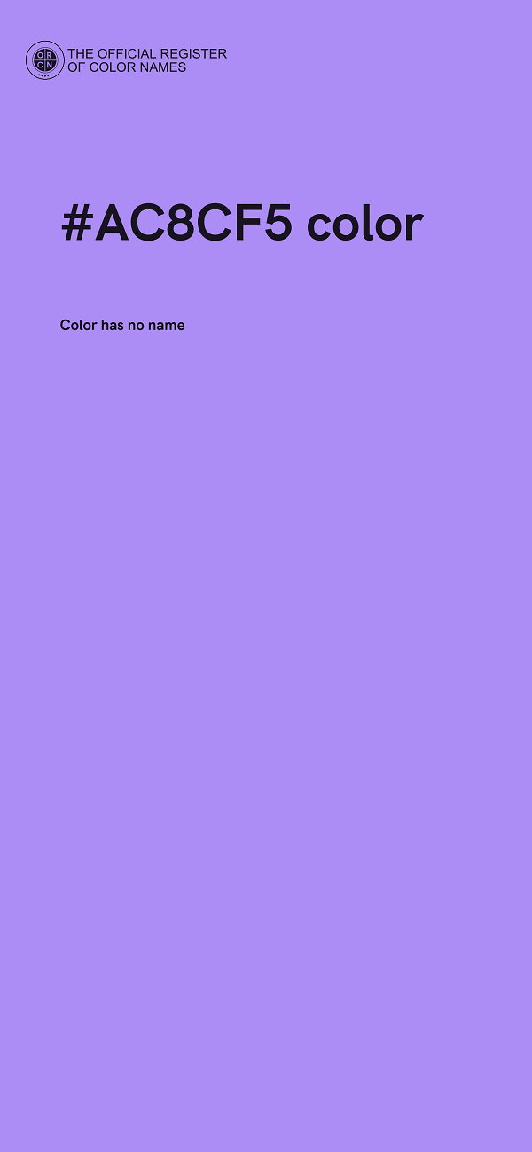#AC8CF5 color image