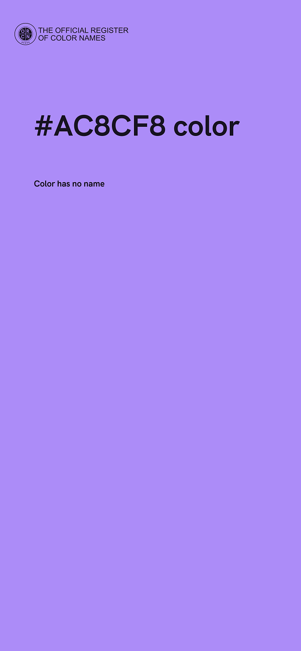 #AC8CF8 color image