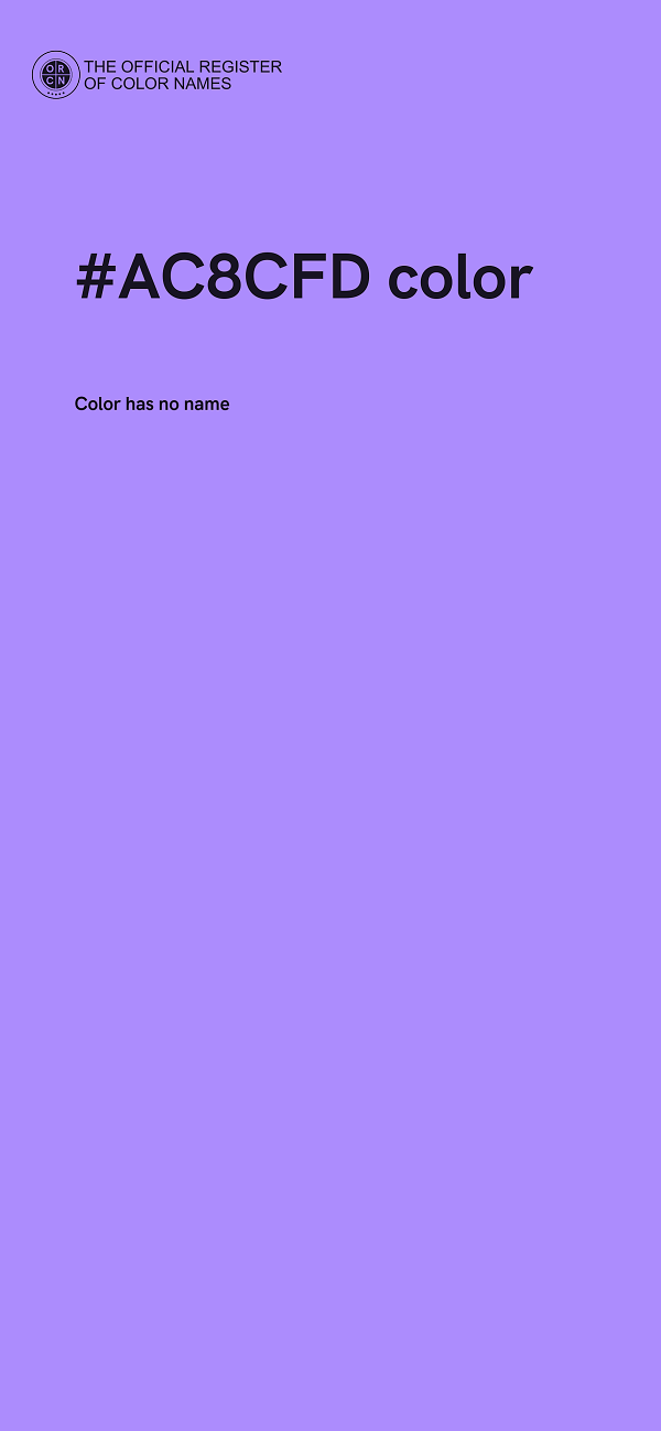 #AC8CFD color image