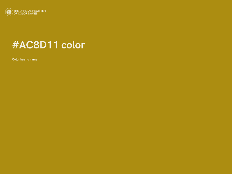 #AC8D11 color image