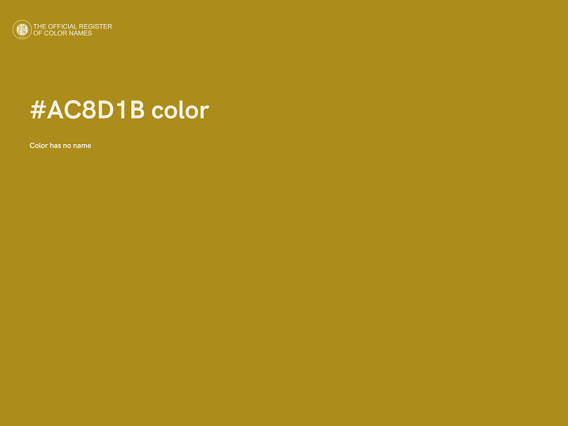 #AC8D1B color image