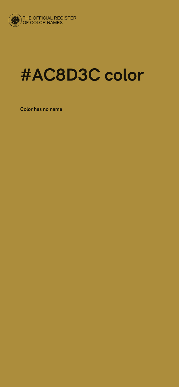 #AC8D3C color image