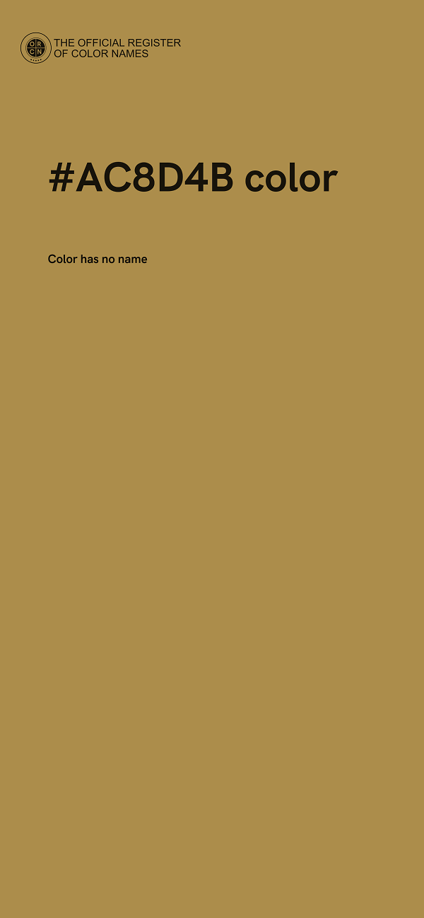#AC8D4B color image