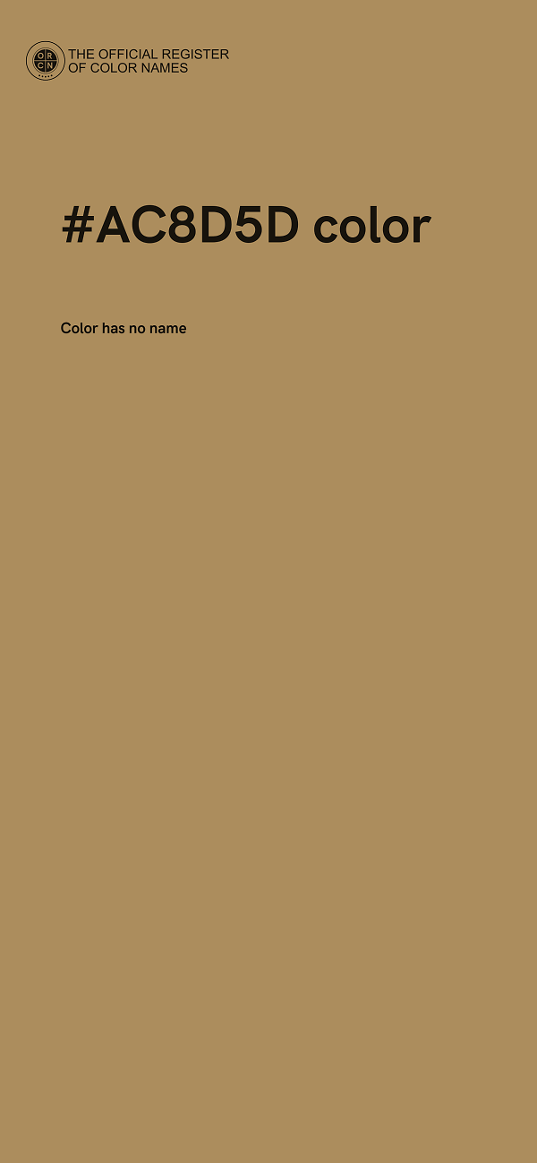 #AC8D5D color image