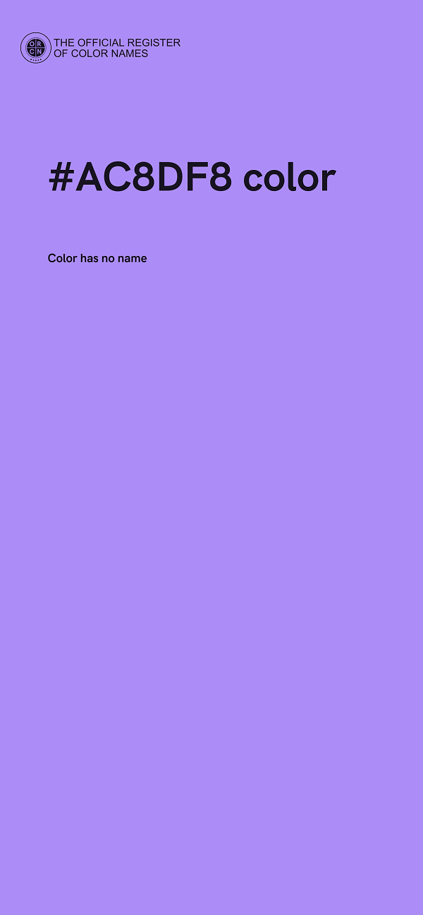 #AC8DF8 color image