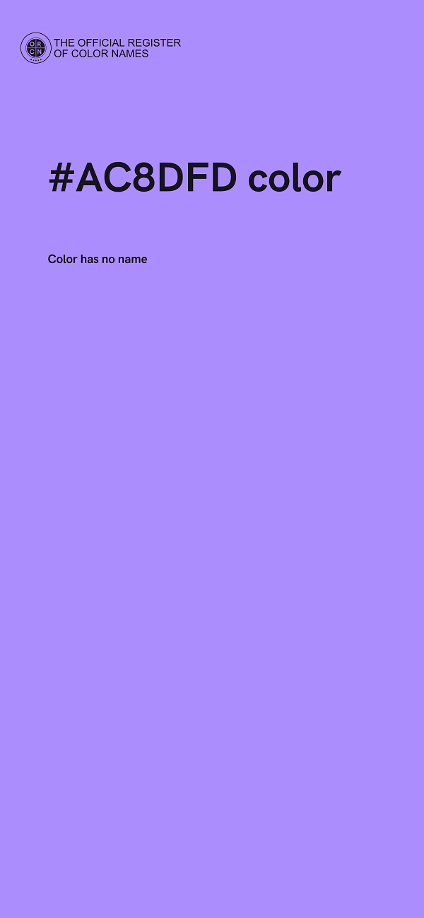 #AC8DFD color image
