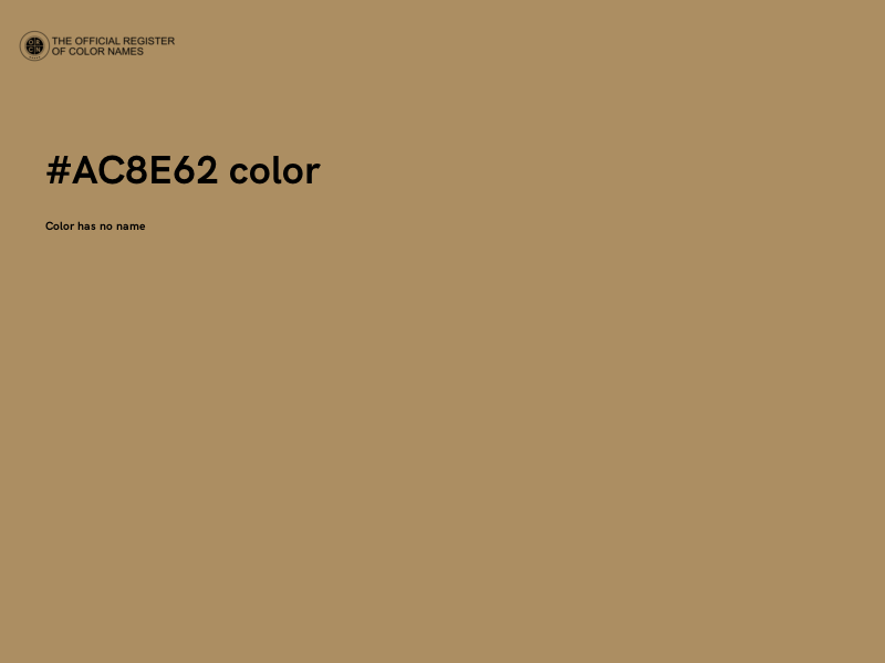 #AC8E62 color image