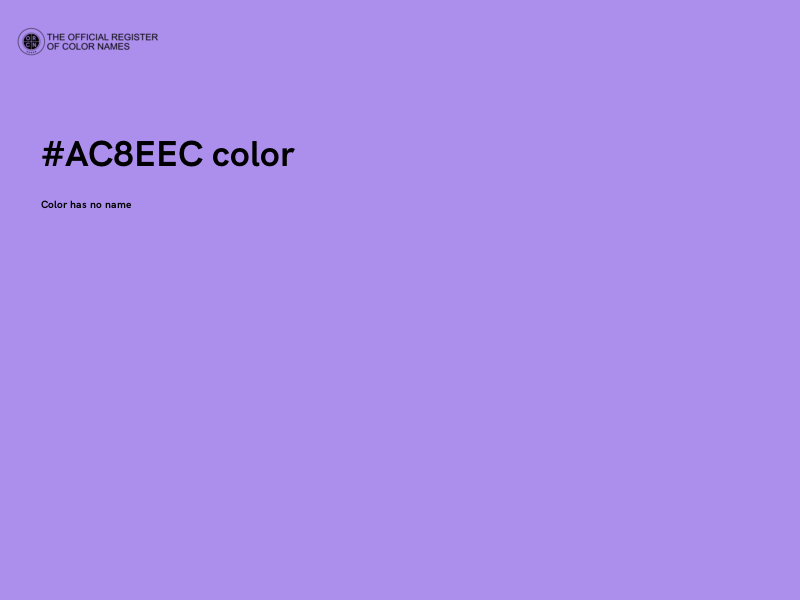 #AC8EEC color image