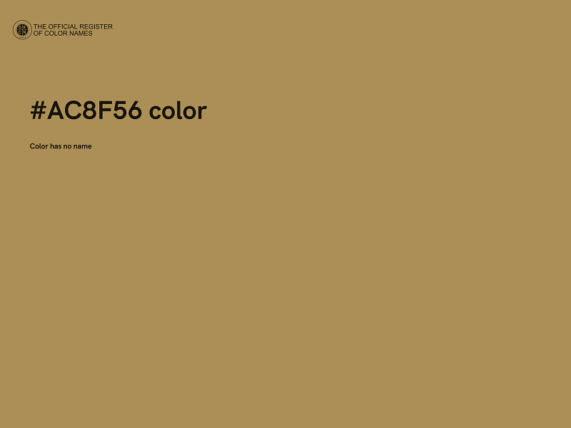 #AC8F56 color image