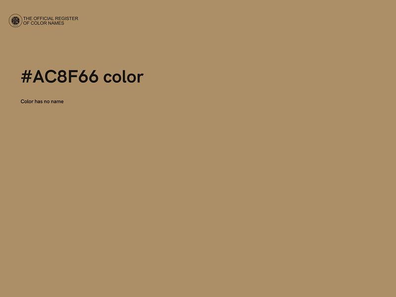 #AC8F66 color image
