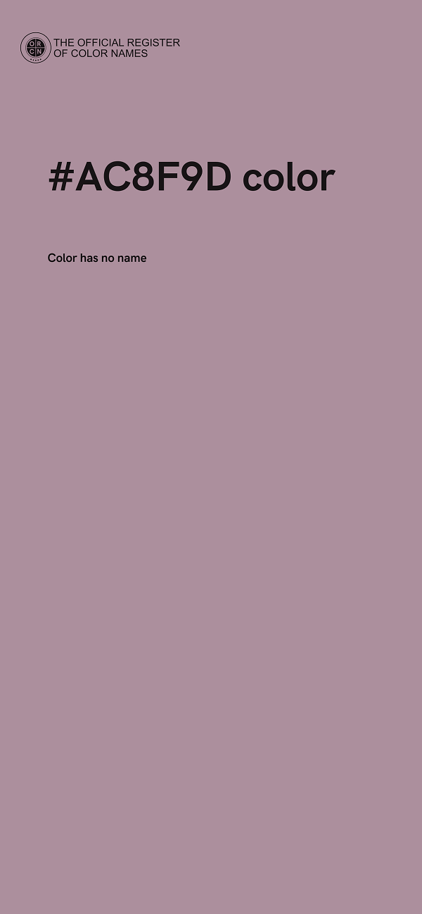 #AC8F9D color image