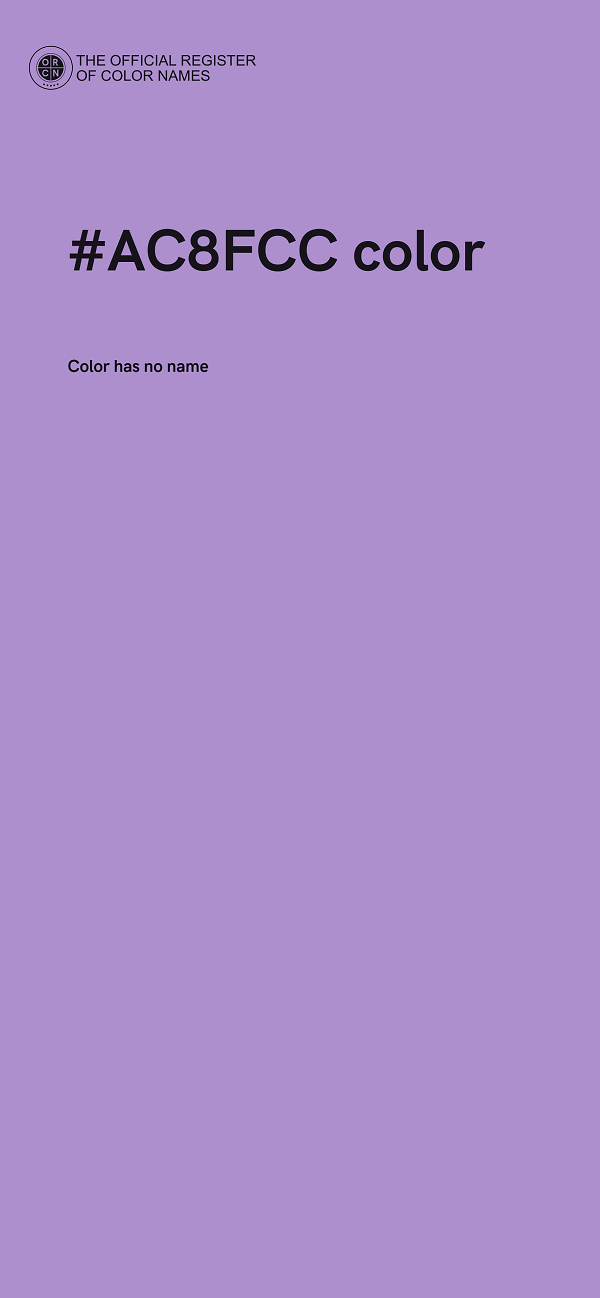 #AC8FCC color image
