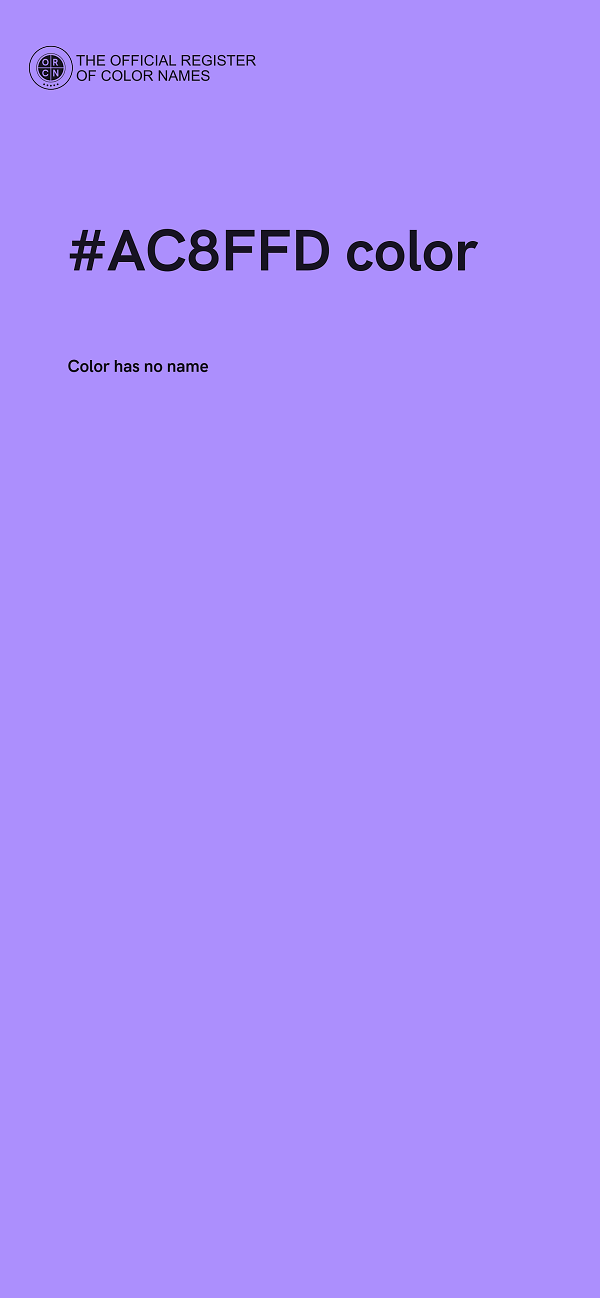 #AC8FFD color image