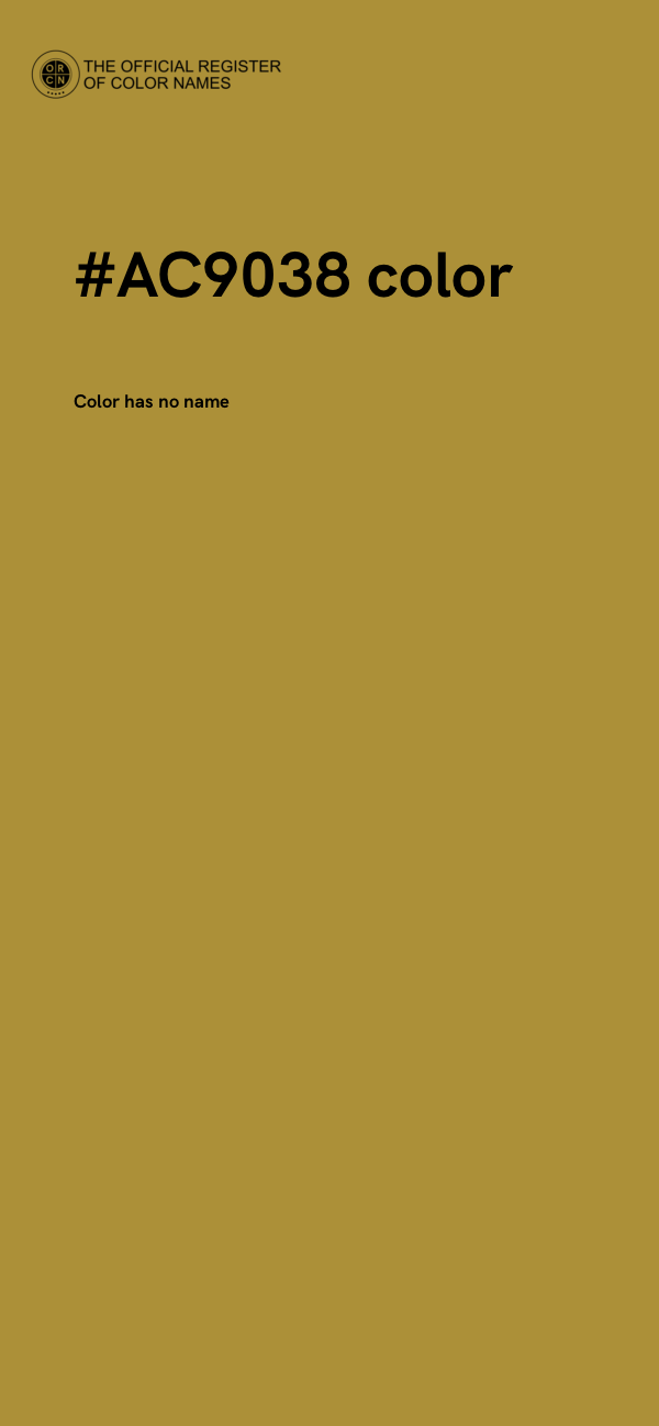 #AC9038 color image