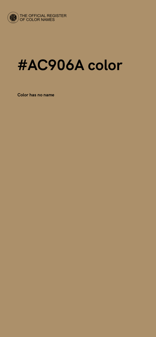 #AC906A color image