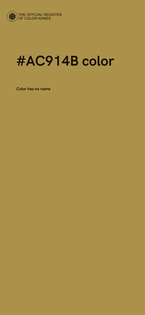 #AC914B color image
