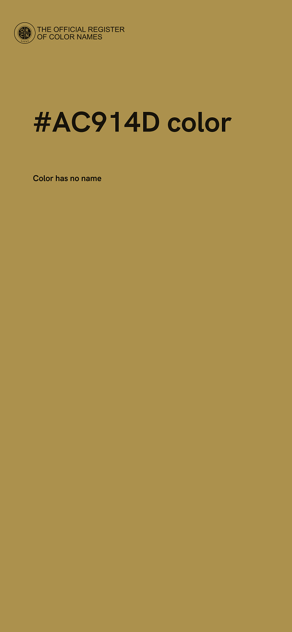 #AC914D color image
