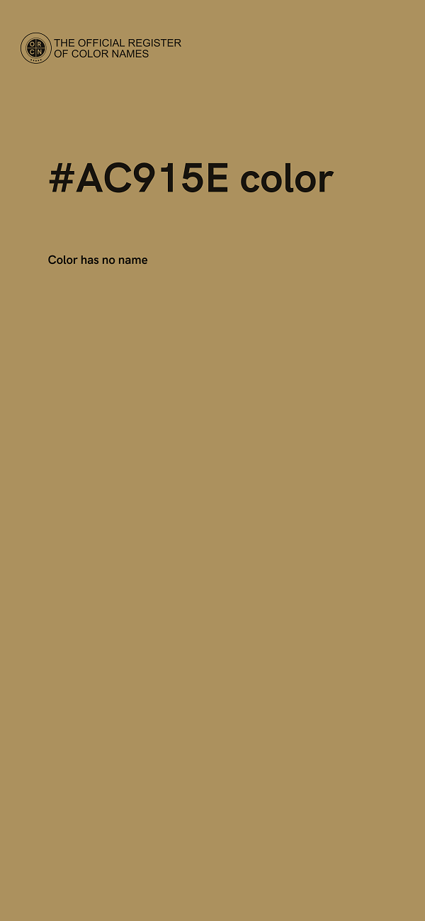 #AC915E color image