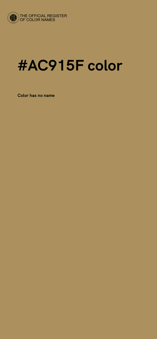 #AC915F color image