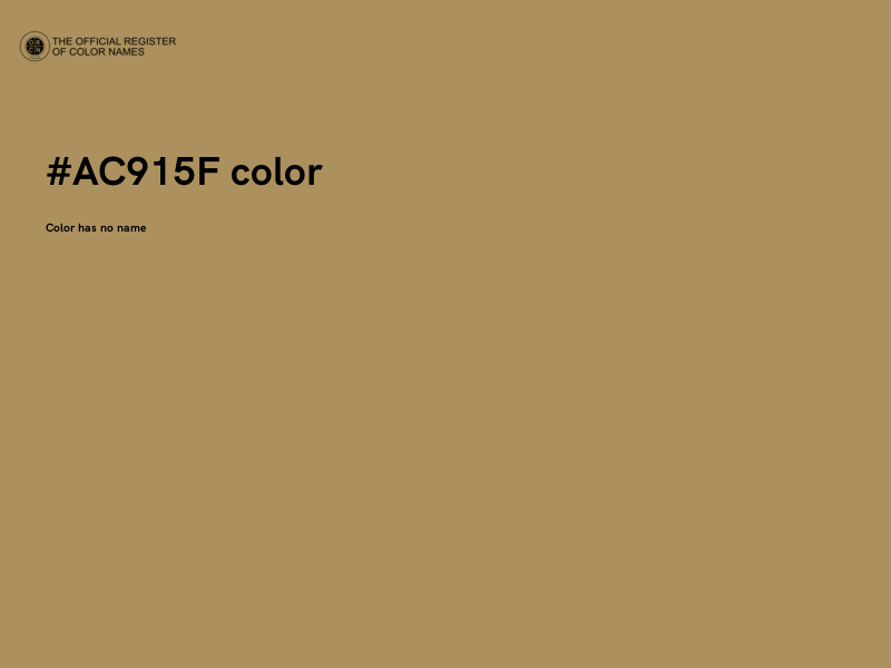 #AC915F color image