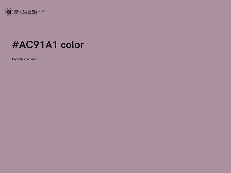 #AC91A1 color image