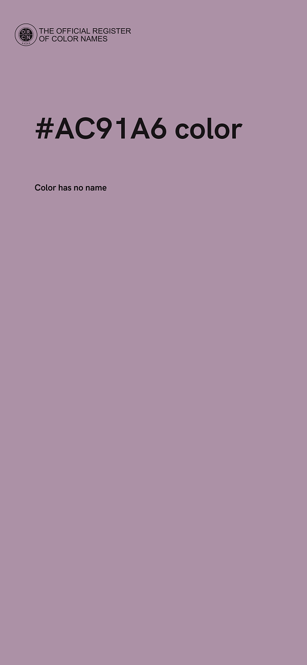 #AC91A6 color image