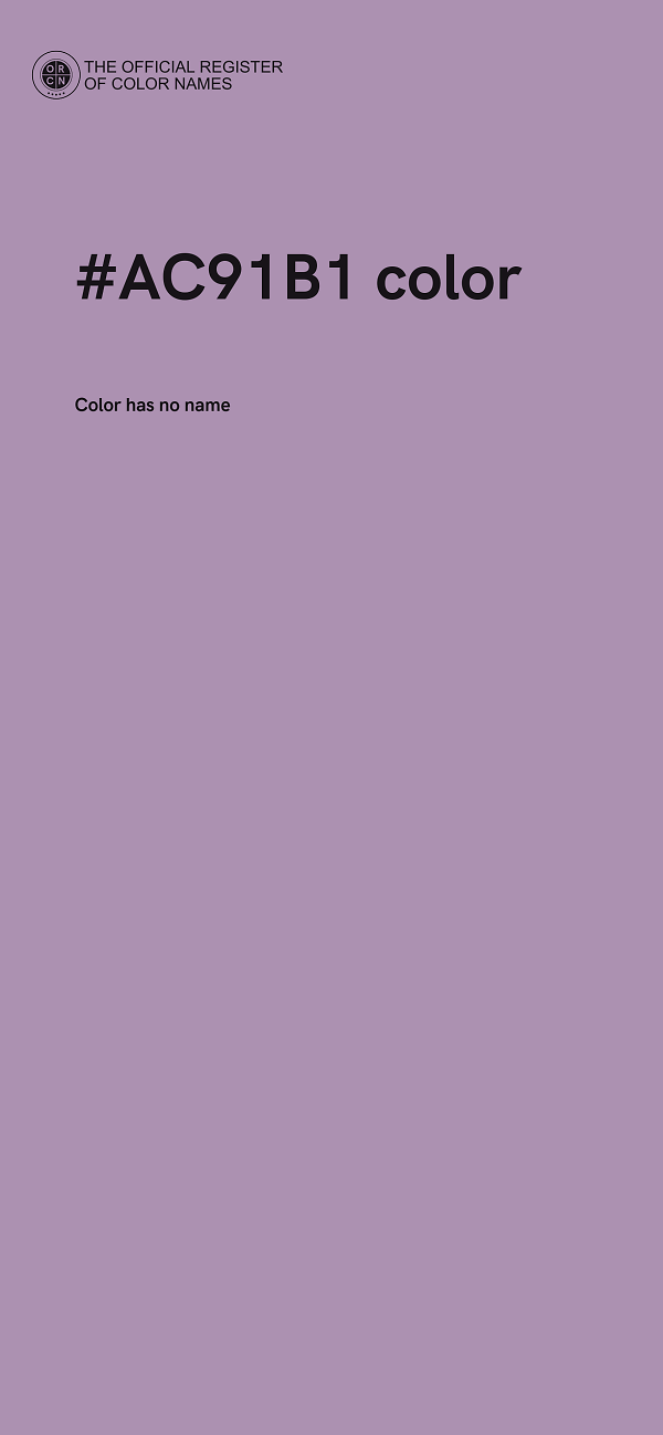 #AC91B1 color image