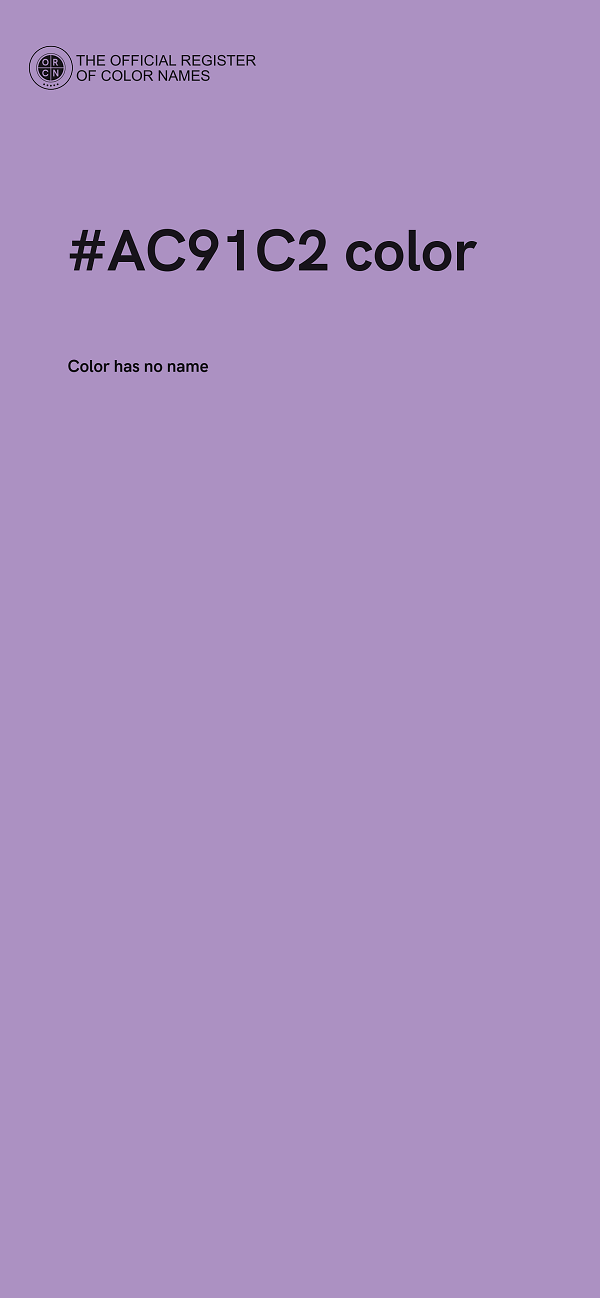 #AC91C2 color image