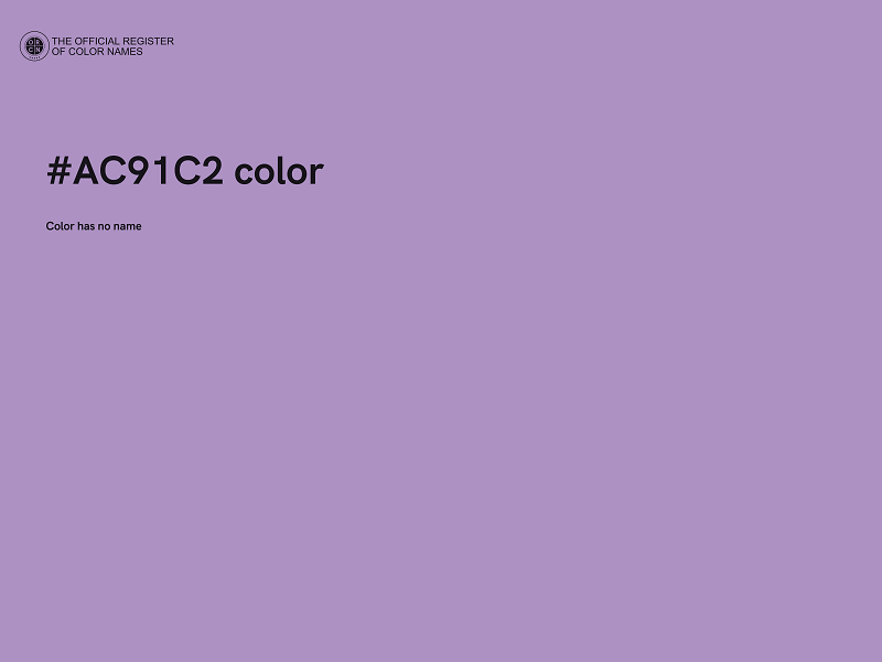 #AC91C2 color image