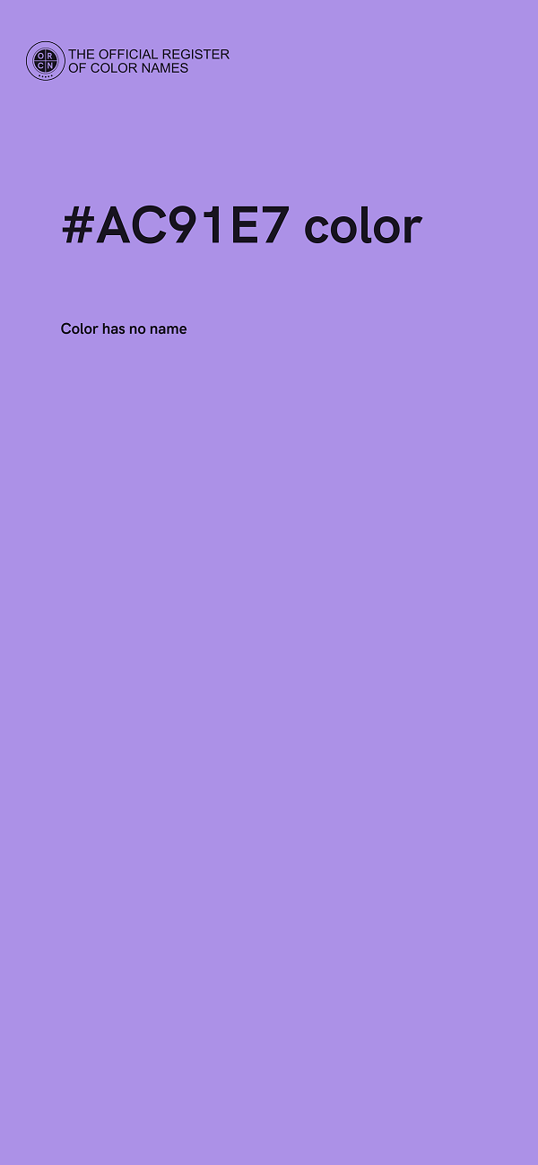 #AC91E7 color image