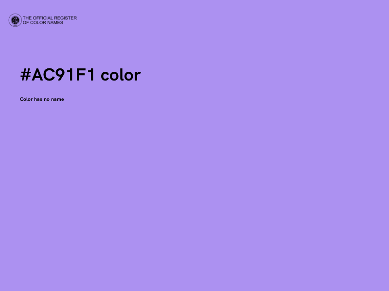 #AC91F1 color image