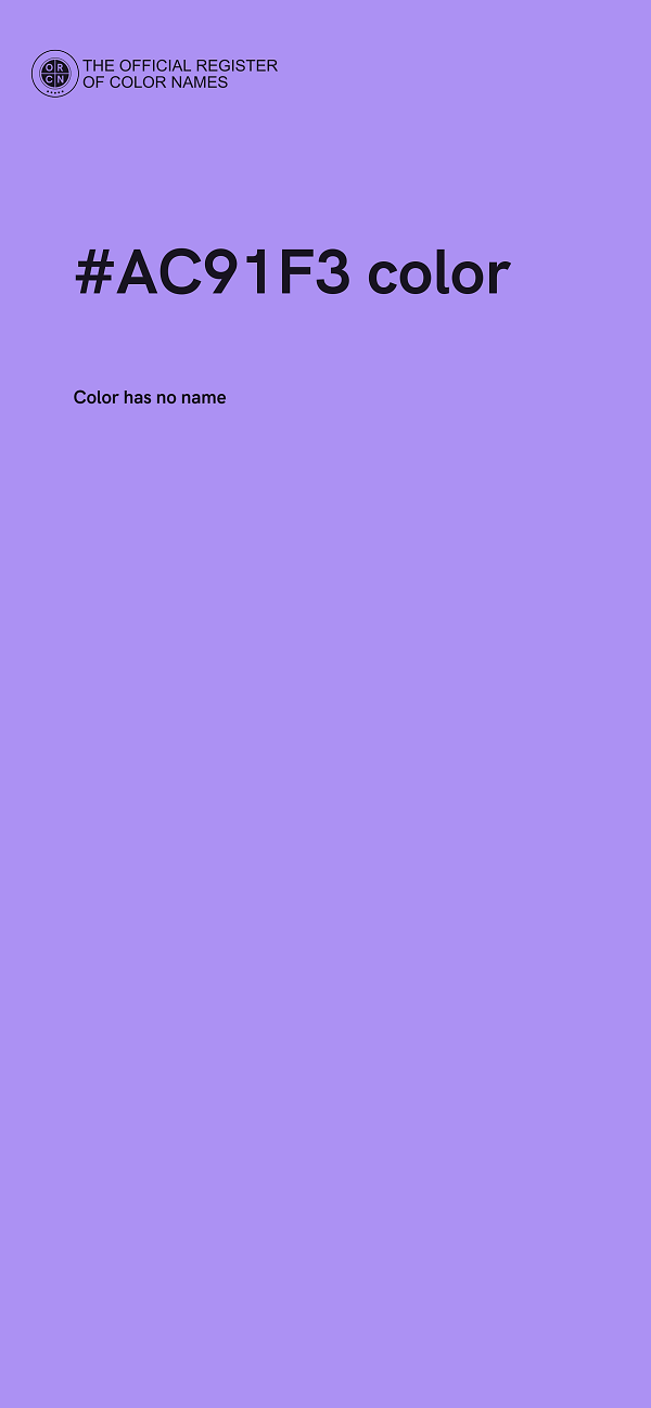 #AC91F3 color image