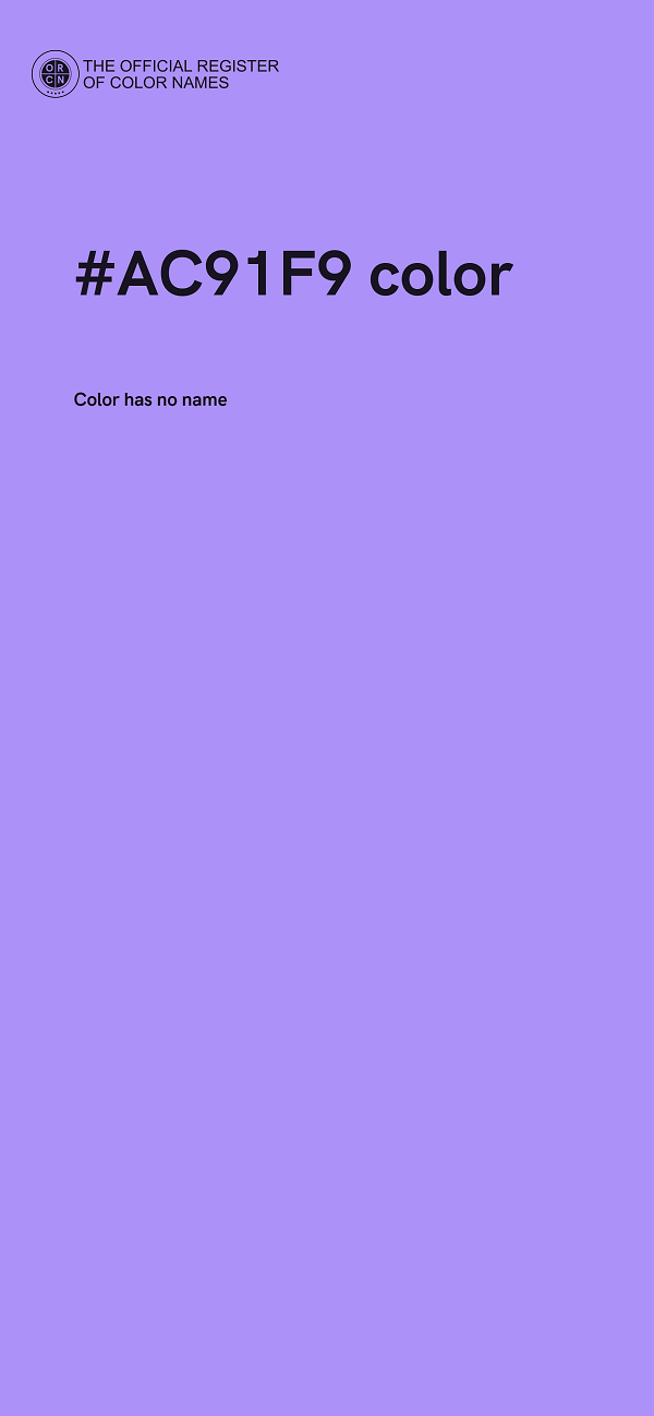 #AC91F9 color image
