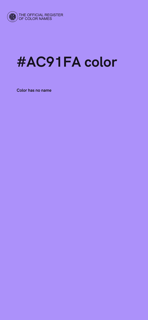 #AC91FA color image