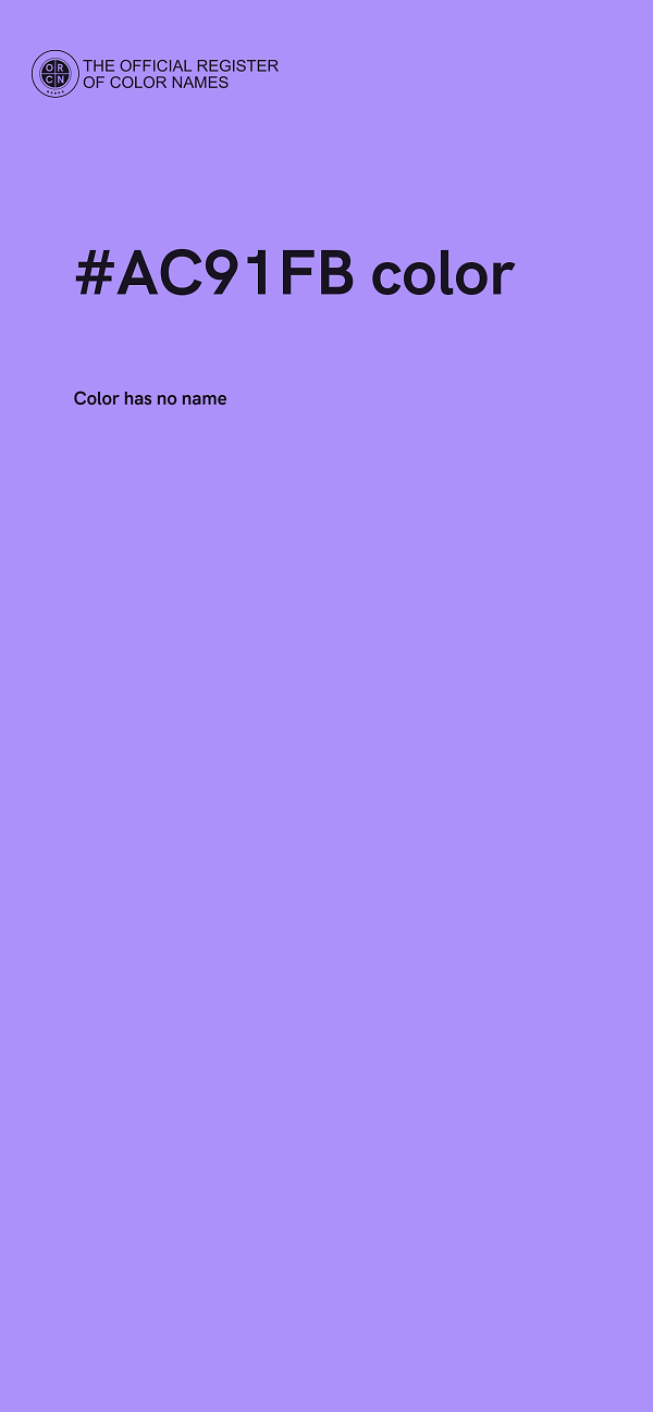 #AC91FB color image