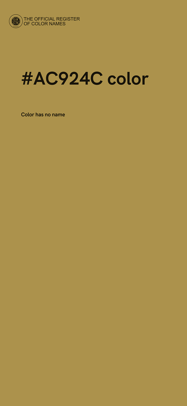 #AC924C color image