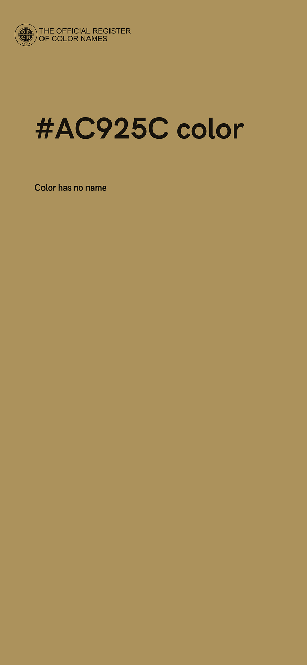 #AC925C color image