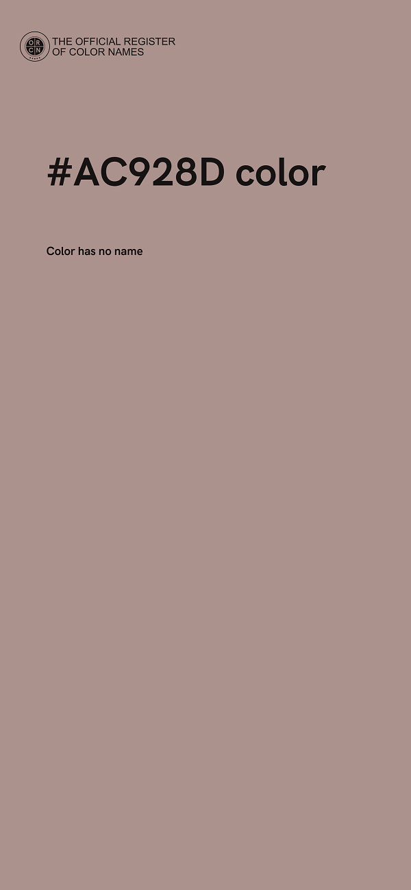 #AC928D color image